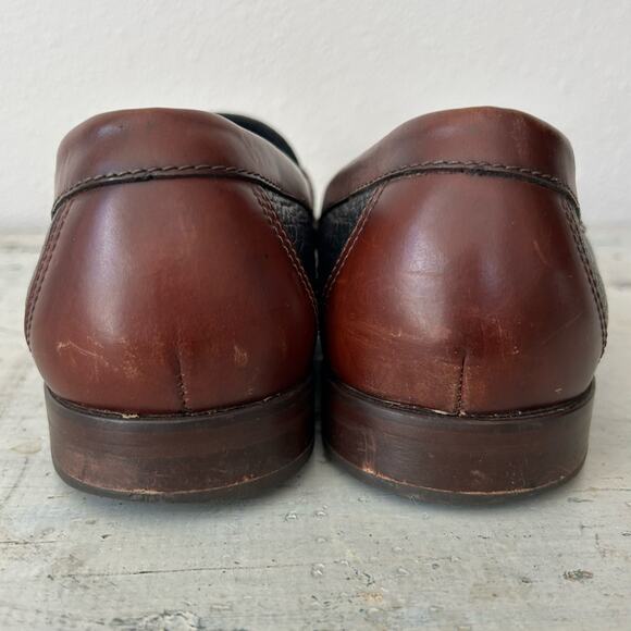 H.S. Trask leather loafers tassel slip on dress shoes preppy classic designer 10 main image 10